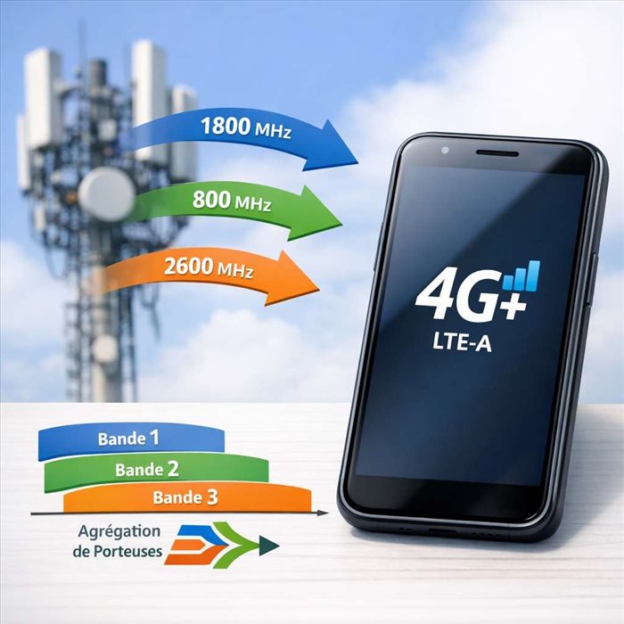 Agrégation de porteuses 4G : comment ça fonctionne et pourquoi c’est utile