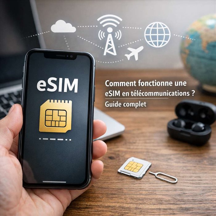 Comment fonctionne une eSIM en télécommunications ?