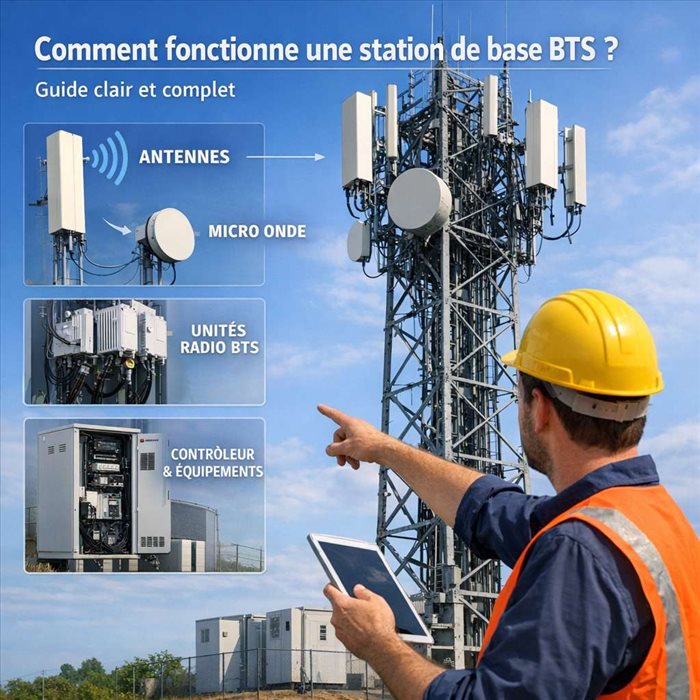 Comment fonctionne une station de base BTS ? Guide complet