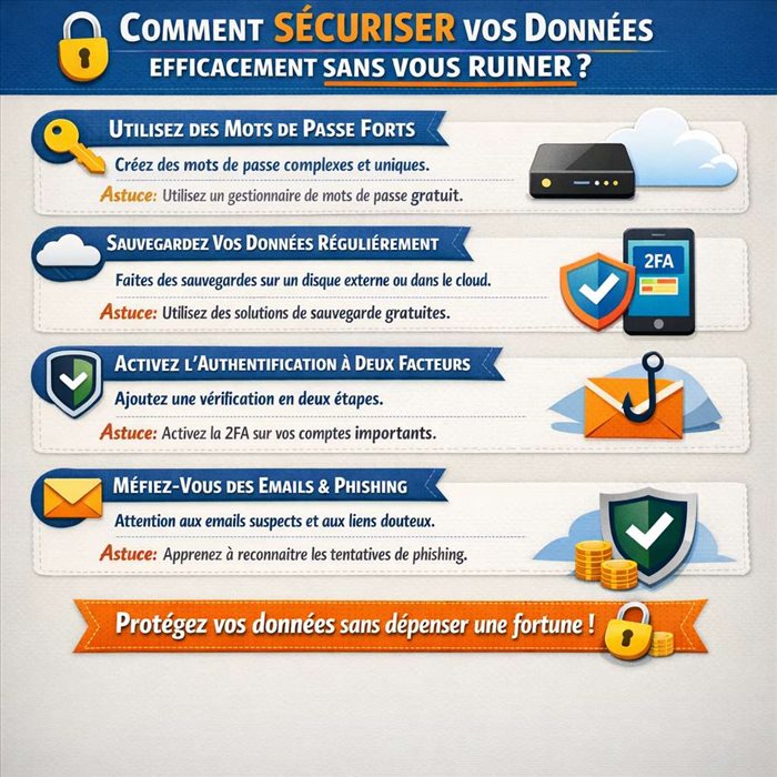 Comment sécuriser vos données efficacement sans vous ruiner ?