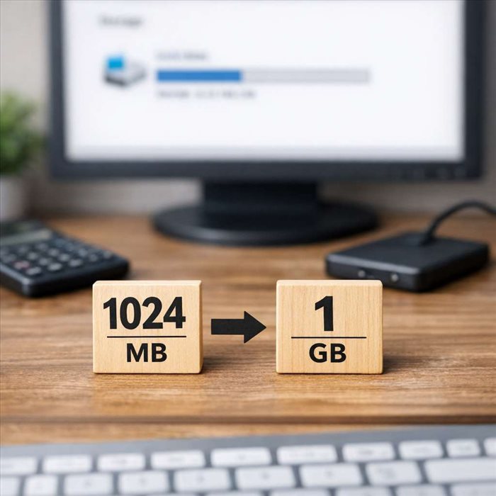 Comment convertir 1024 Mo en Go ? Guide simple et rapide